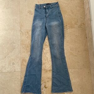 Fashion Nova Light Blue Flare Jeans